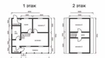 фото Продам сруб дома из бруса 6x8, 2 этажа 133 м2