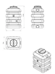 фото Ёмкость прямоугольная 500 литров