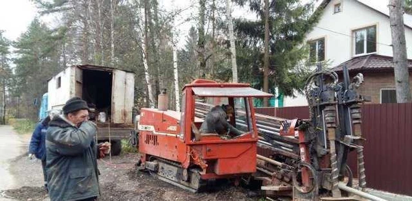 Фото Гнб бурение /Проколы под дорогой для коммуникаций