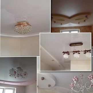 Фото Натяжные потолки (глянец, мат, сатин) без посредни