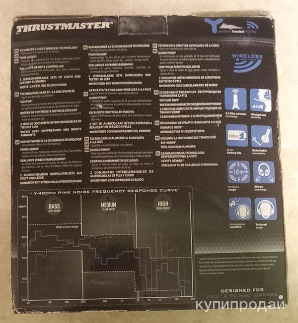 Фото Беспроводная пк гарнитура Thrustmaster Y-400Pw