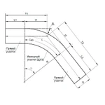 фото Отвод ОГ I 90°-426(10,0К52)-7,4(11,1)-В-5DN-2650/2650-40