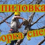 Уборка снега,Спил деревьев с вышкой и без