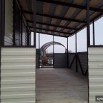 Фото №2 Домик модульный с террасой, бытовка садовая.