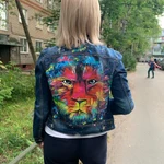 Фото №8 Роспись одежды, футболок, джинсовок, шлемов