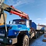 Фото №2 АВТОПОЕЗД УРАЛ 5453 (6х6) С КМУ ИТ-200, ЯМОБУРОМ, ЛЮЛЬКОЙ + ПОЛУПРИЦЕП 12М