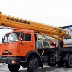 Автокран Ивановец 6х6 25 тонн 31 метр