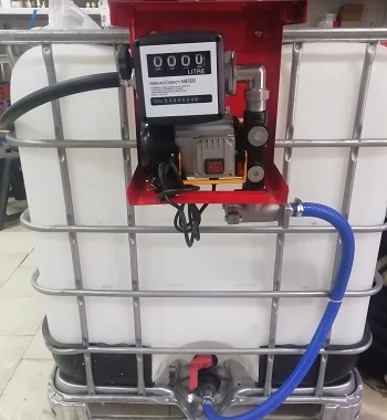 Фото Мини АЗС на 1000 литров (на базе еврокуба)