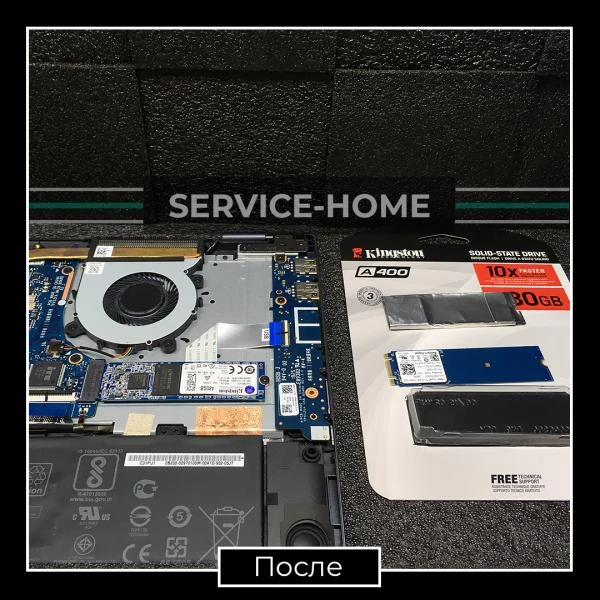 Фото Установка ssd М2 в ноутбук 