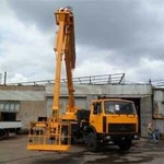 фото Высотные работы и фасадный ремонт автовышкой