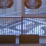 Ограждение деревянное детское для окон эркеров