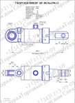 фото Гидроцилиндр поворота (цепной) ЭО-2621, ЦГ-80.56х390.12