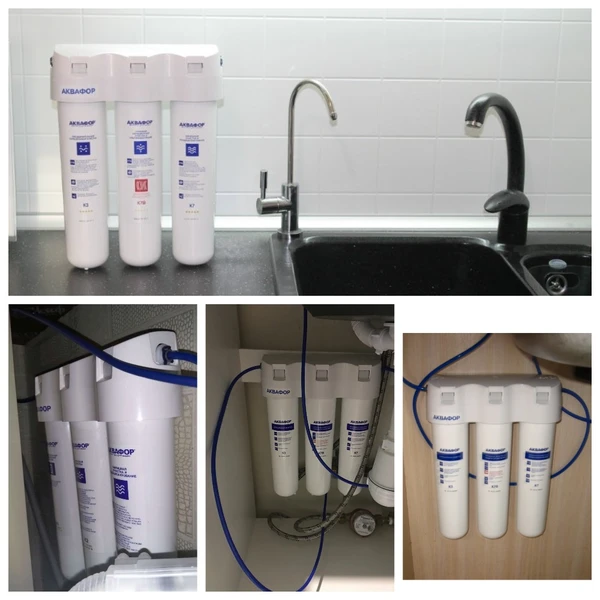 Фото Фильтр Аквафор под мойку — установка сегодня