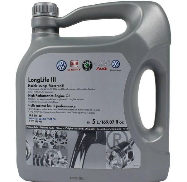 Фото VW LongLife III SAE 5w30 (5л)