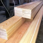 фото клееный брус из лиственницы и сосны