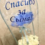 Фото №13 Цветы в Коробке с шаром