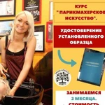 Курс: Парикмахерское искусство . Удостоверение