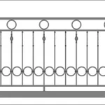 Фото №4 Балконные ограждения с элементами ковки.