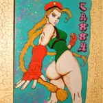 Фото №2 Картина выжигание Cammy White Street Fighter