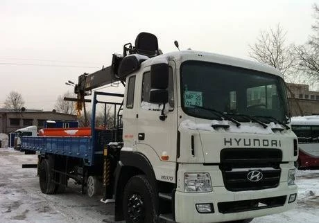 Фото Бортовой грузовик Hyundai HD170 с манипулятором HIAB 190T