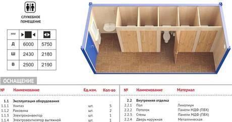 Фото Продажа блок-контейнера "Туалет"