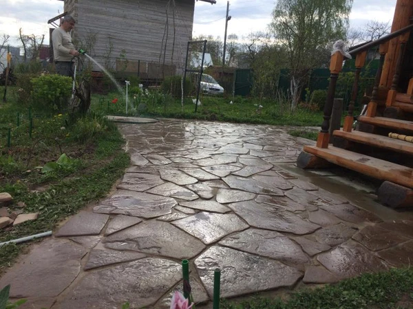 Фото Укладка тротуарной плитки, брусчатки, бордюров