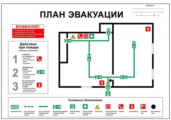 Фото Разработка и изготовление планов эвакуации