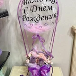 Фото №15 Цветы в Коробке с шаром