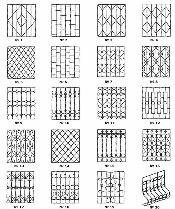 Фото Решетки на окна и двери