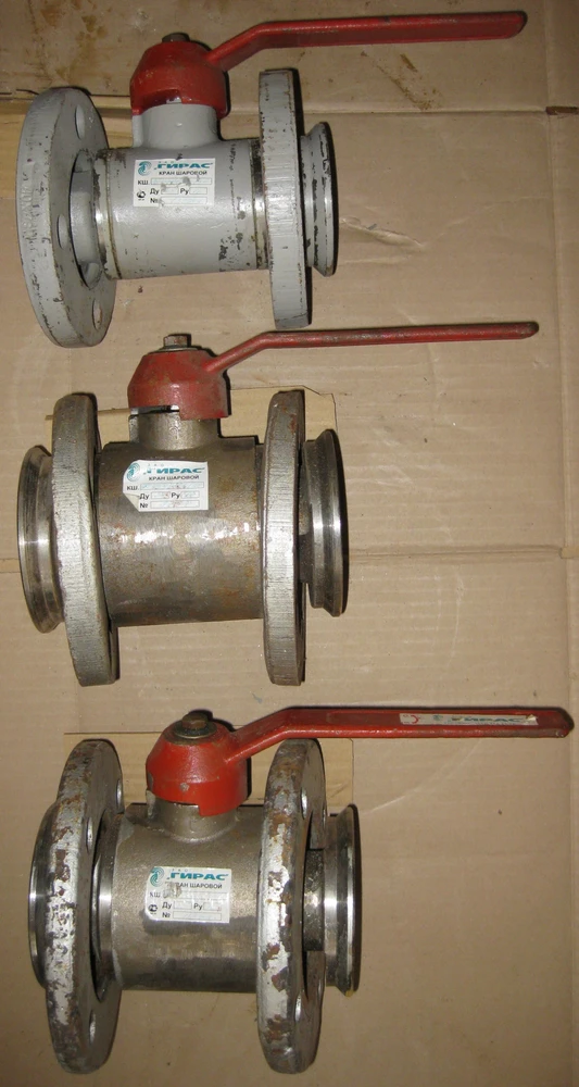 Фото Краны шаровые фланцевые нержавеющие Ру16 Ду40, Ду50, Ду65