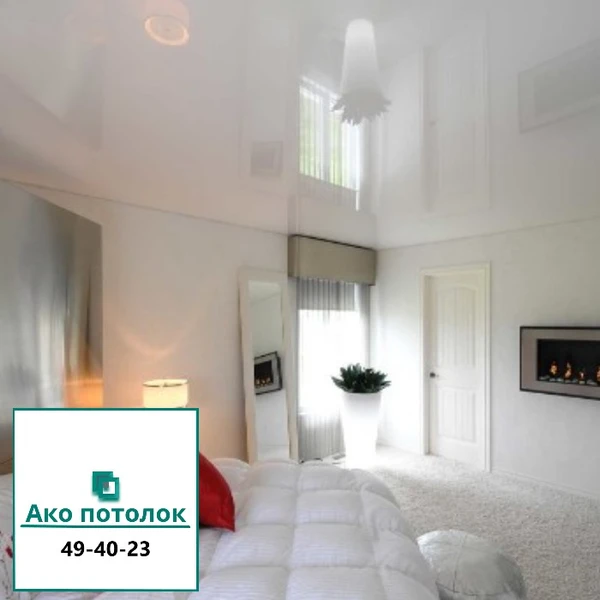 Фото Глянцевый натяжной потолок цена в Омске  цена