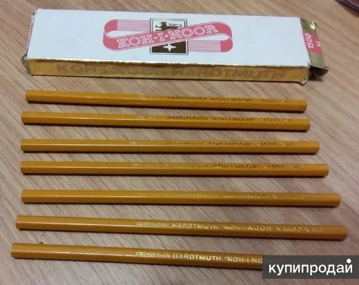 Фото карандаш простой грифельный KOH-I-NOOR Чехословакия 7 штук