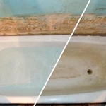 Реставрация ванной. Ремонт ванной наливной акрил 