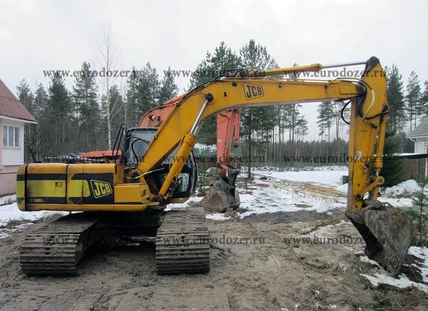 Фото Гусеничный экскаватор JCB 220, новая ходовая, 2 ковша