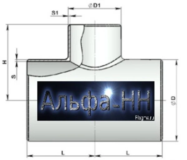 Фото Тройники сварные с накладками ТУ 51-29-81