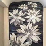 Фото №2 Панно из мраморной и стеклянной мозаики