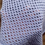 Фото №2 Пончо ручной вязки крючком