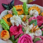 Фото №3 Зефир:букеты цветов из зефира ручной работы