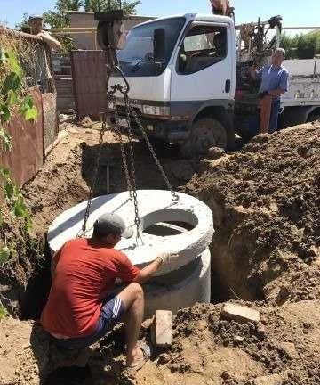 Фото Копаем. канализация.водопровод.септик