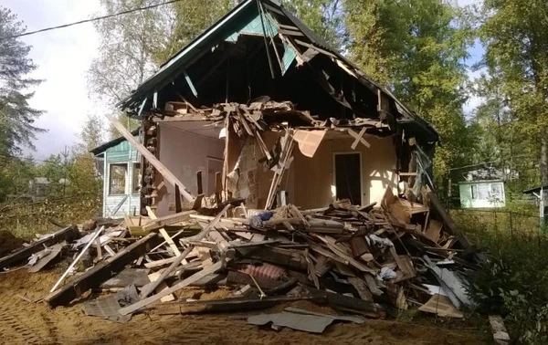 Фото снос домов вывоз мусора 