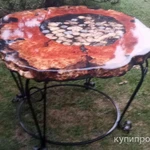 Фото №8 Столы из ценных пород дерева и эпоксидной смолы