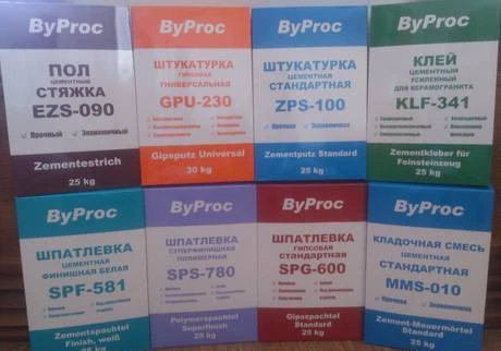 Фото Сухие смеси ByProc