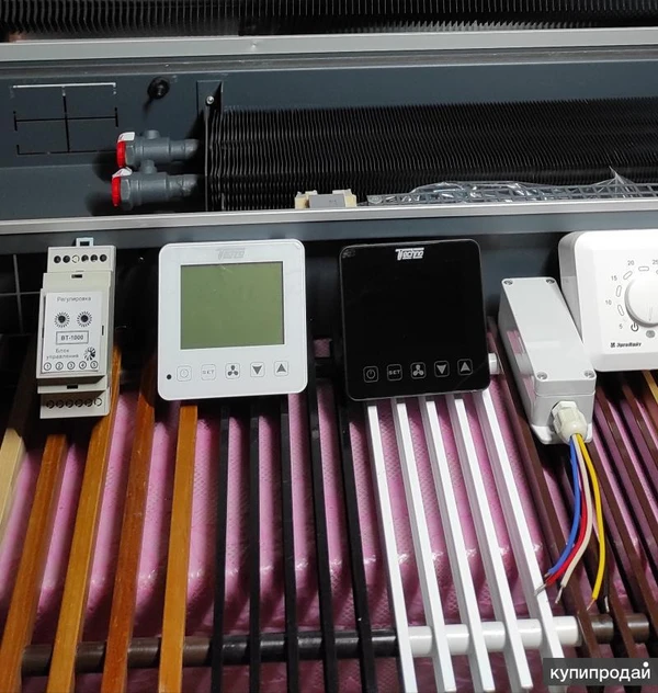 Фото Конвекторы внутрипольные (напольные) и автоматика