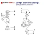 фото Шкворневая группа Carraro на любой импортный экскаватор-погр