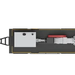 Фото №3 Насосный агрегат АН-50 с краном НБ40, электродвигатель 55/1000 ОБП, на прицепе (металлический настил)