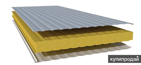 Фото Минераловатные сэндвич панели