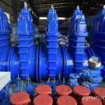 фото Задвижка чугунная с невыдвижным шпинделем 30ч939р ду800 под привод