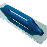 фото Гладилка зубчатая 130х480 мм (нержавеющая сталь, деревянная ручка, зуб 6х6, 8х8, 10х10 мм), &amp;quot;РемоКолор professional&amp;quot;