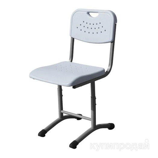 Фото Стул ученический с пластиковым сиденьем АЛЬФА для учебных классов школы