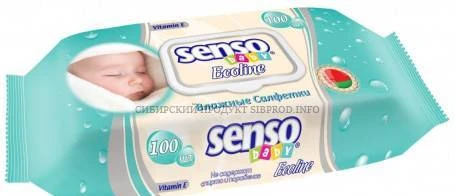 Фото Салфетки влажные д-детей SENSO BABY Ecoline